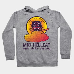 M18 Hellcat seek strike destroy in Synthwave style Hoodie